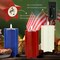 4th of July Flameless Candles with Remote, 3 Pack Patriotic Battery Operated Candles, Real Wax LED Candles Star Shape Fake Candle for Home Party White Blue Red